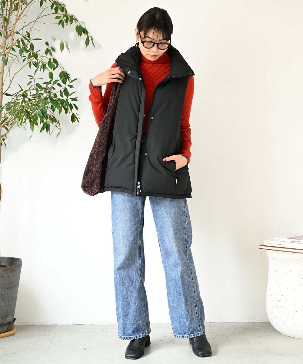 KWD 【日本製/高品質ダウン】STAND COLLAR DOWN VEST ダウンベスト 