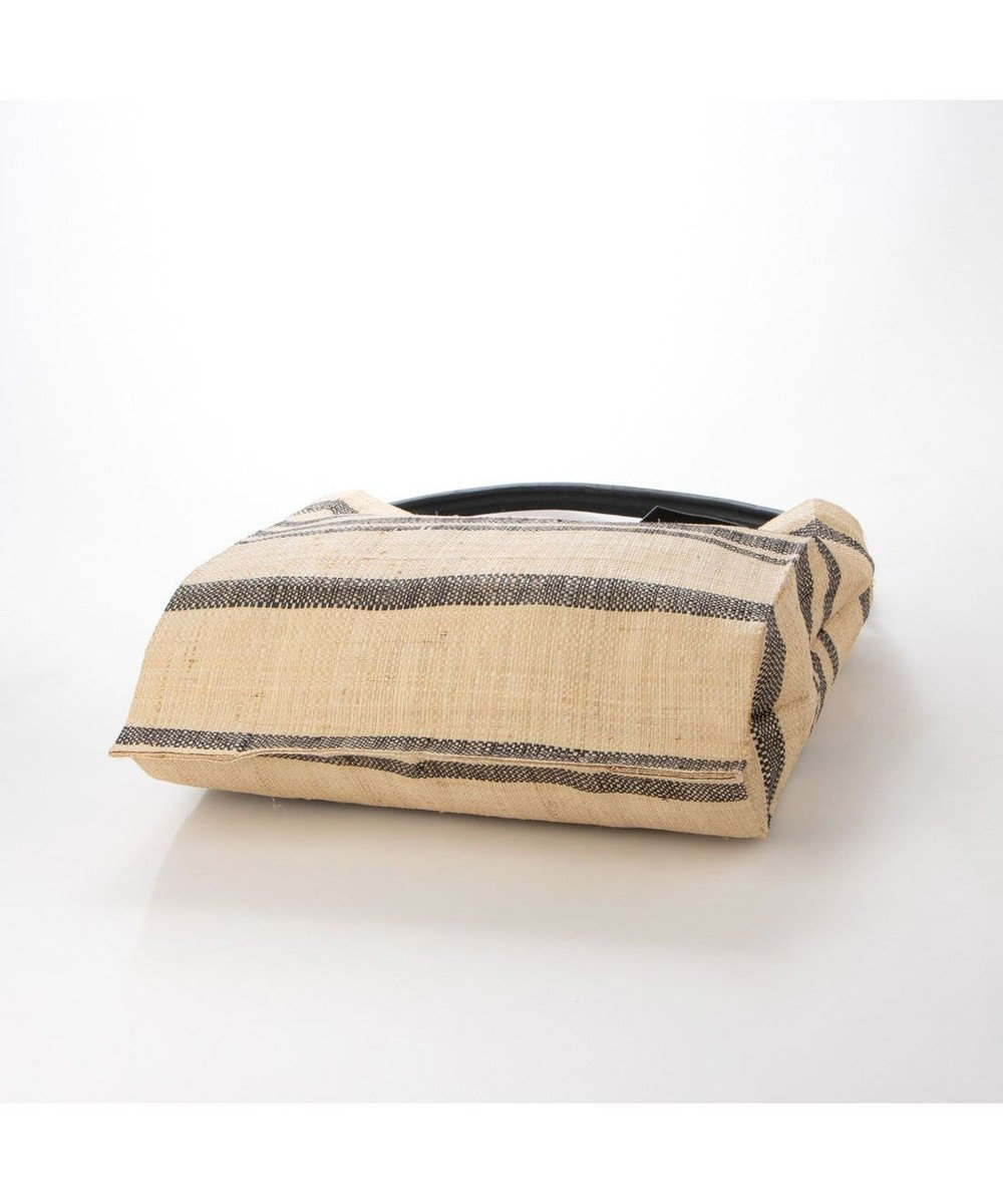 UNBILLION perche マダガスカルラフィアボーダーワンショルダー 