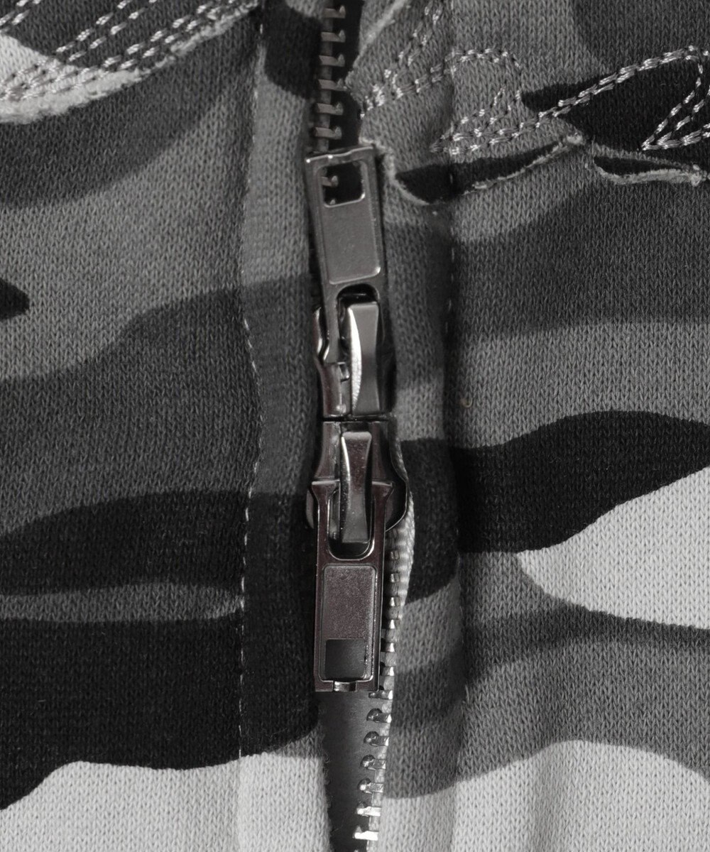 WEGO 【ユニセックス着用ITEM/MLサイズ展開】カモフラグラフィックZIPパーカー 