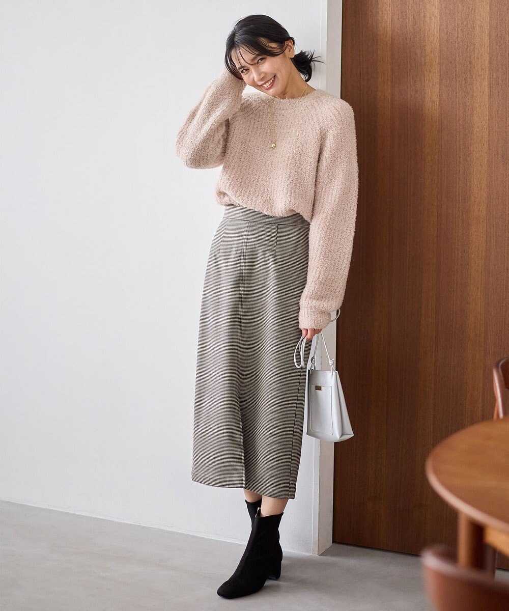 ANY カーリーファンシーニット 