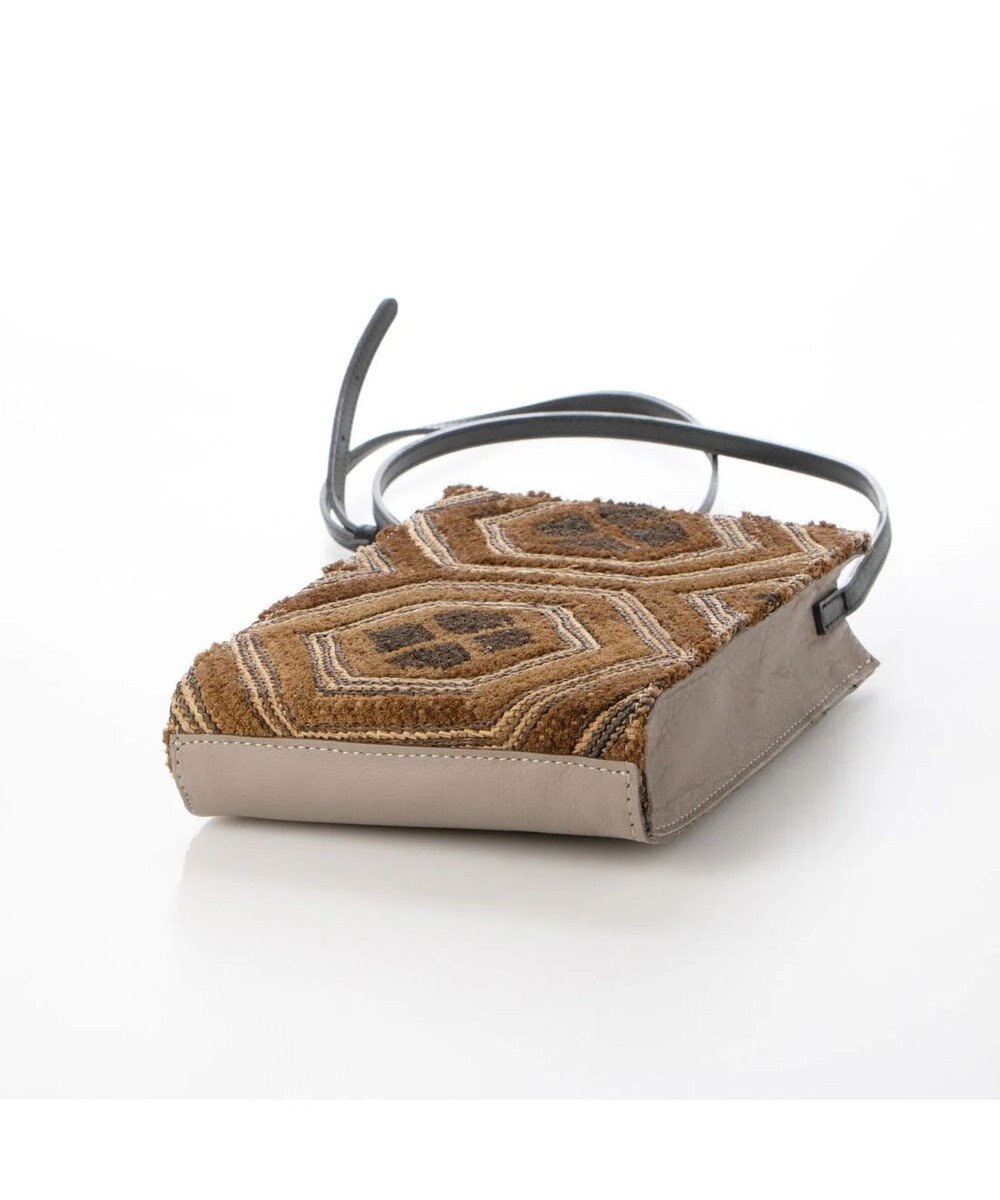 UNBILLION perche クバ布×姫路レザーミニショルダー 