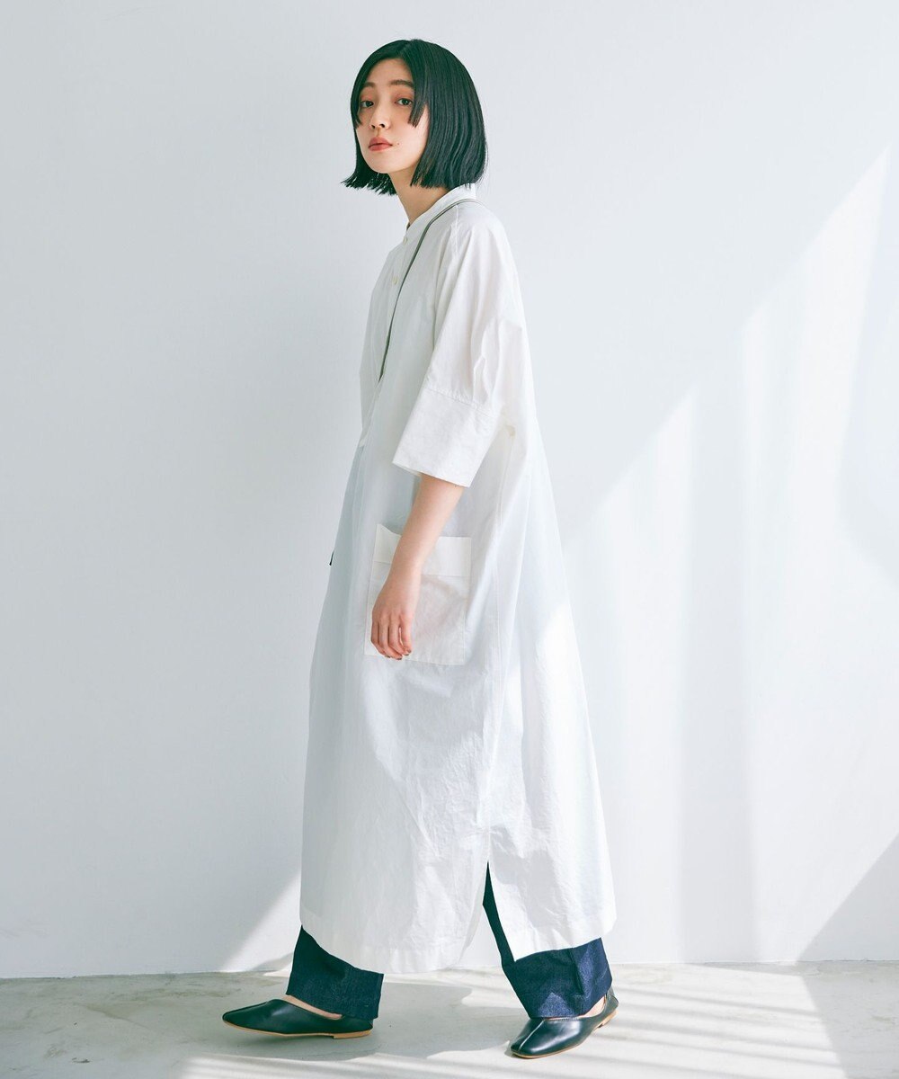 WHITE MAILS 【Kanocoコラボ】ビッグシルエット ワンピース＜洗える・抗菌・消臭・速乾・UVケア＞ 