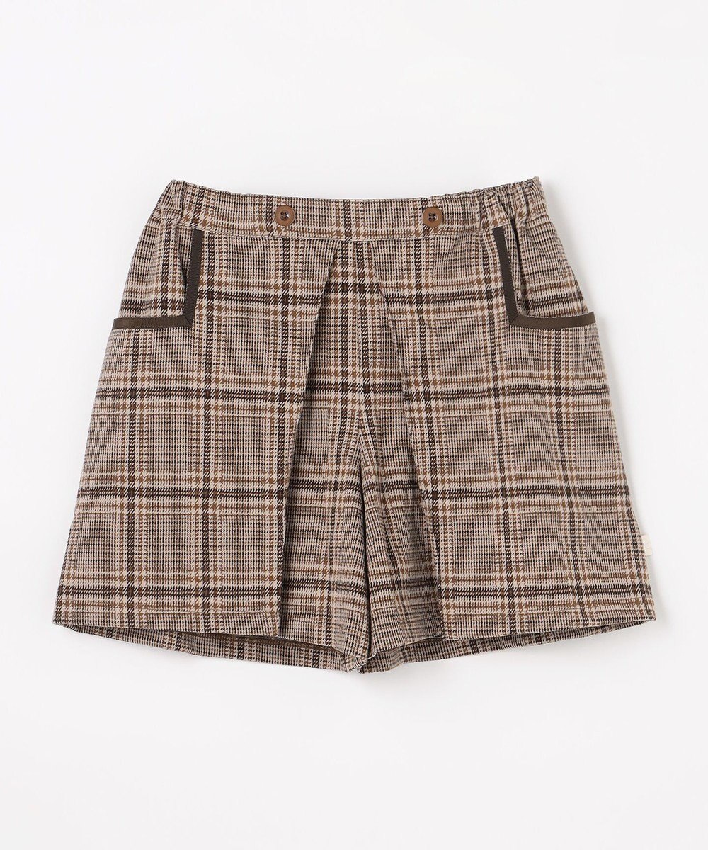 組曲 KIDS 【150-160㎝】レディチェック キュロット 