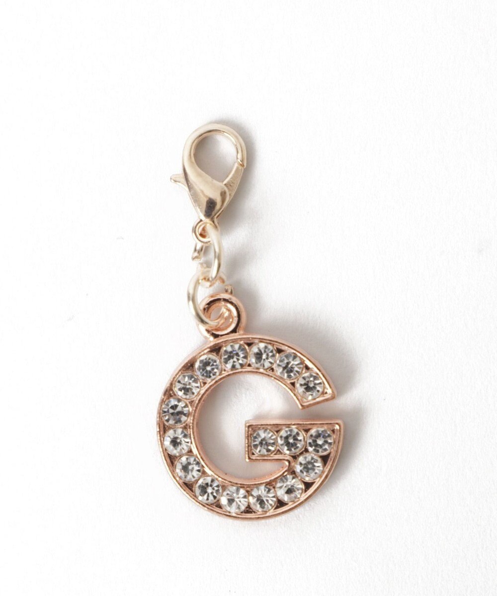 WEGO 【痛バ＆推し活グッズ】ゴールドビジューアルファベットDIYチャーム21ｍｍ 