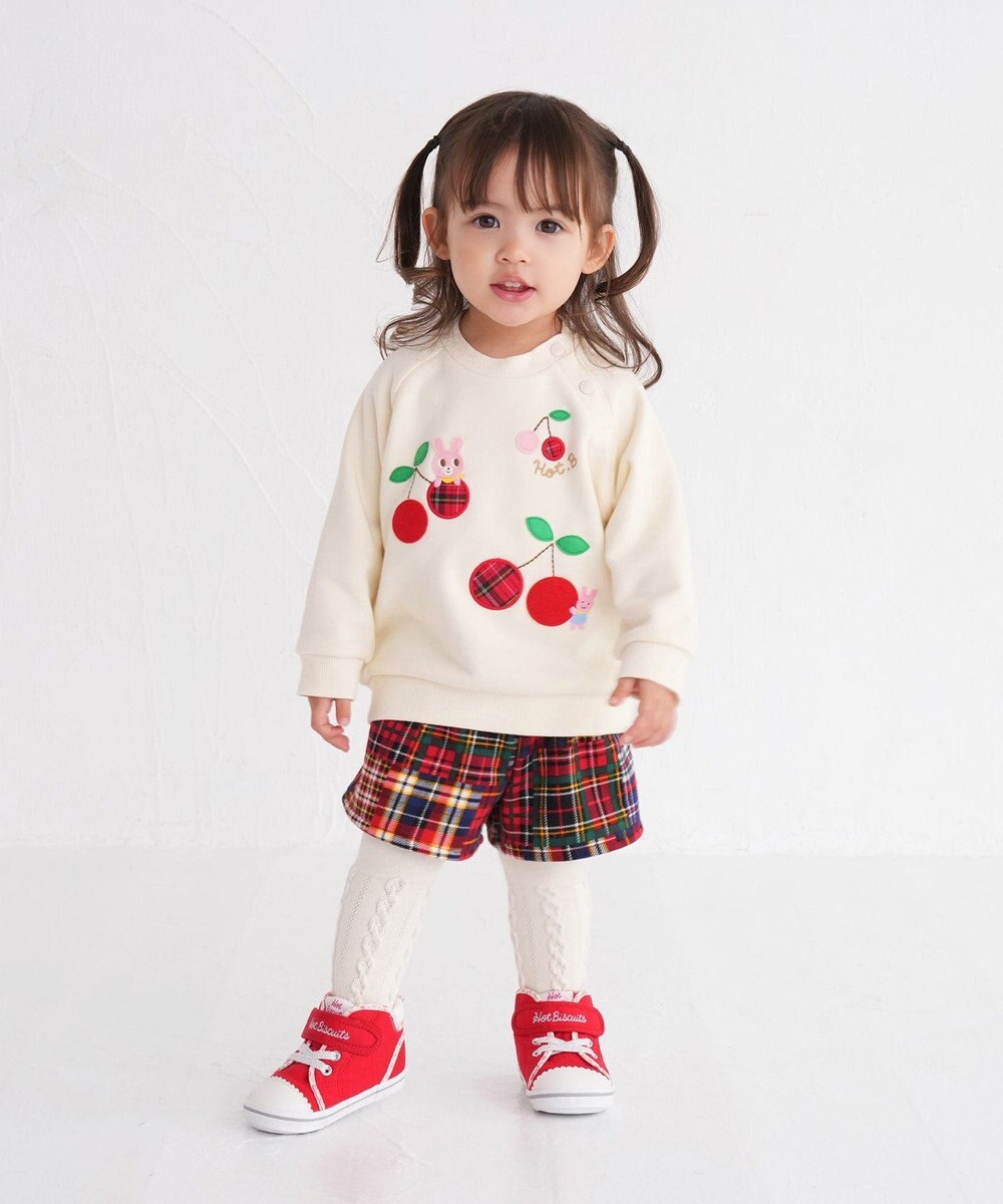 MIKI HOUSE HOT BISCUITS 【80-120cm】 チェック柄 キュロットスカート 