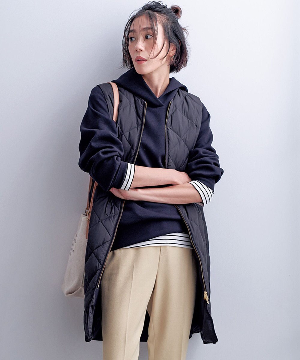 UNFILO 【WEB限定】BEAUTY FORM JERSEY サイドZIP フーディ 