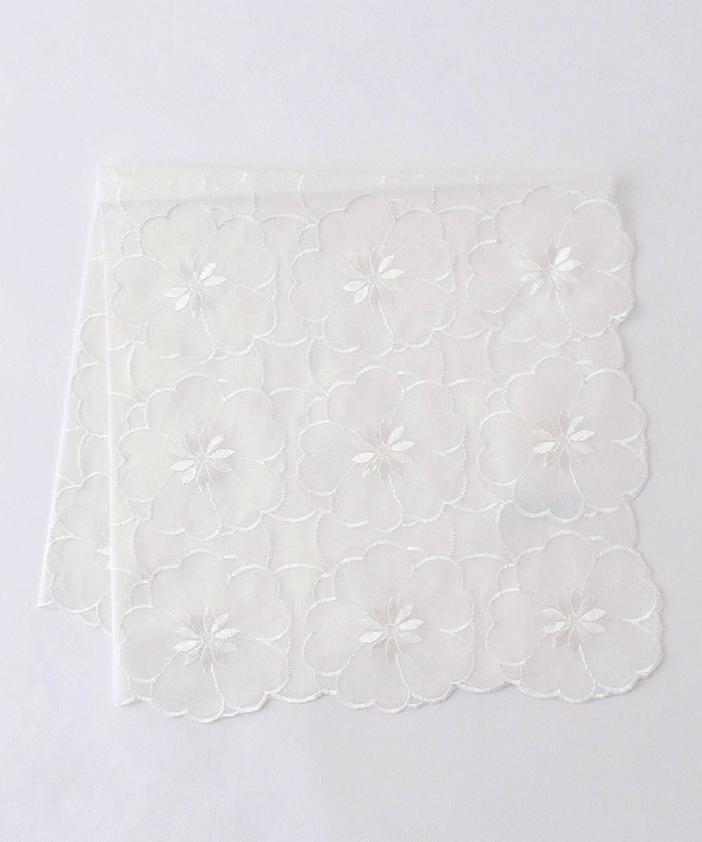 TOCCA 【HANDKERCHIEF COLLECTION】AIRLY FLOWER HANDKERCHIE ハンカチ ホワイト系