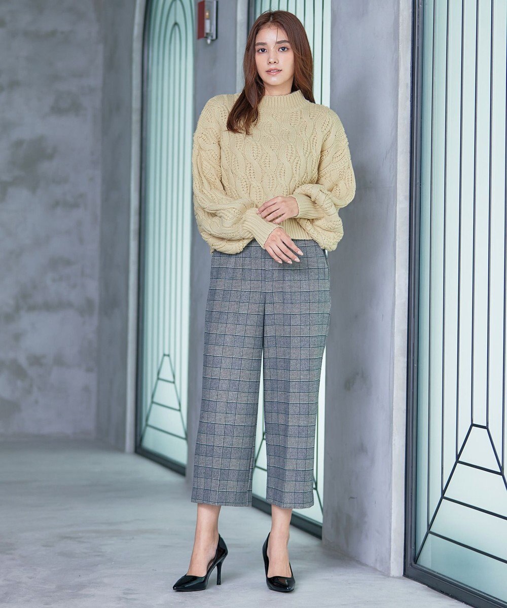 Tiaclasse 【洗える】ケーブルニットプルオーバー 