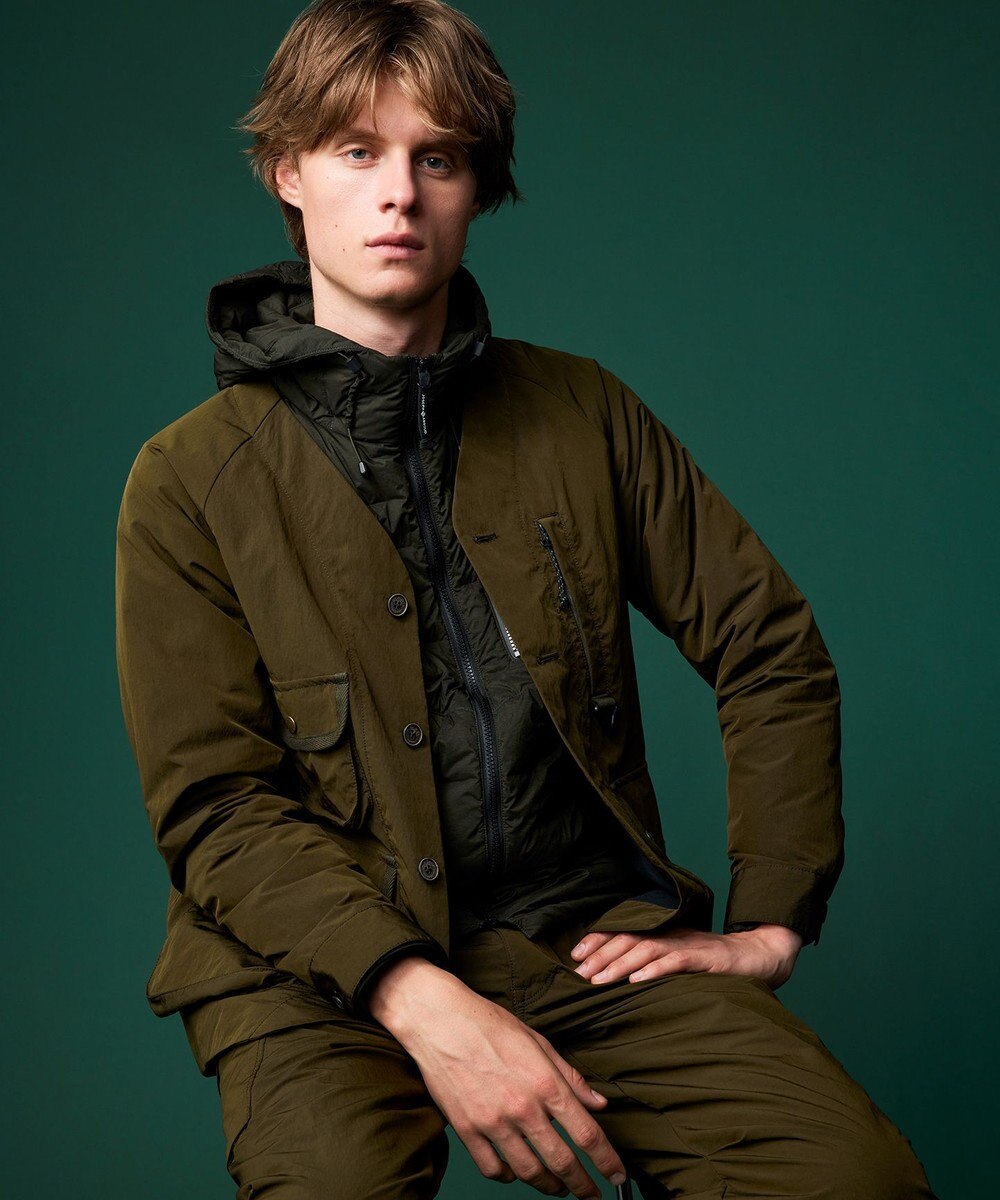 JOSEPH ABBOUD MOUNTAIN 【ECO撥水/起毛裏地】マイクロリップワッシャー ブルゾン 