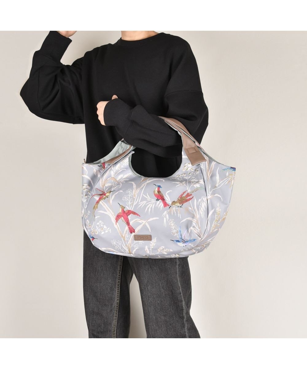 Y'SACCS バードプリントバルーントート Mサイズ 