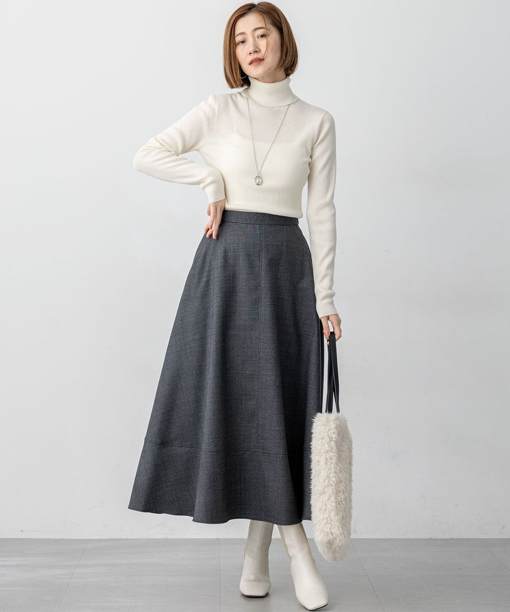 23区 S 【滝沢眞規子さん着用/WEB限定カラーあり】ウーステッドウール リブタートル ニット 