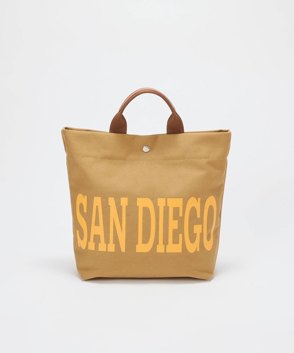 TOPKAPI 【Breath TOPKAPI】シティ プリント キャンバス スクエアトートバッグ / ショルダー付き 