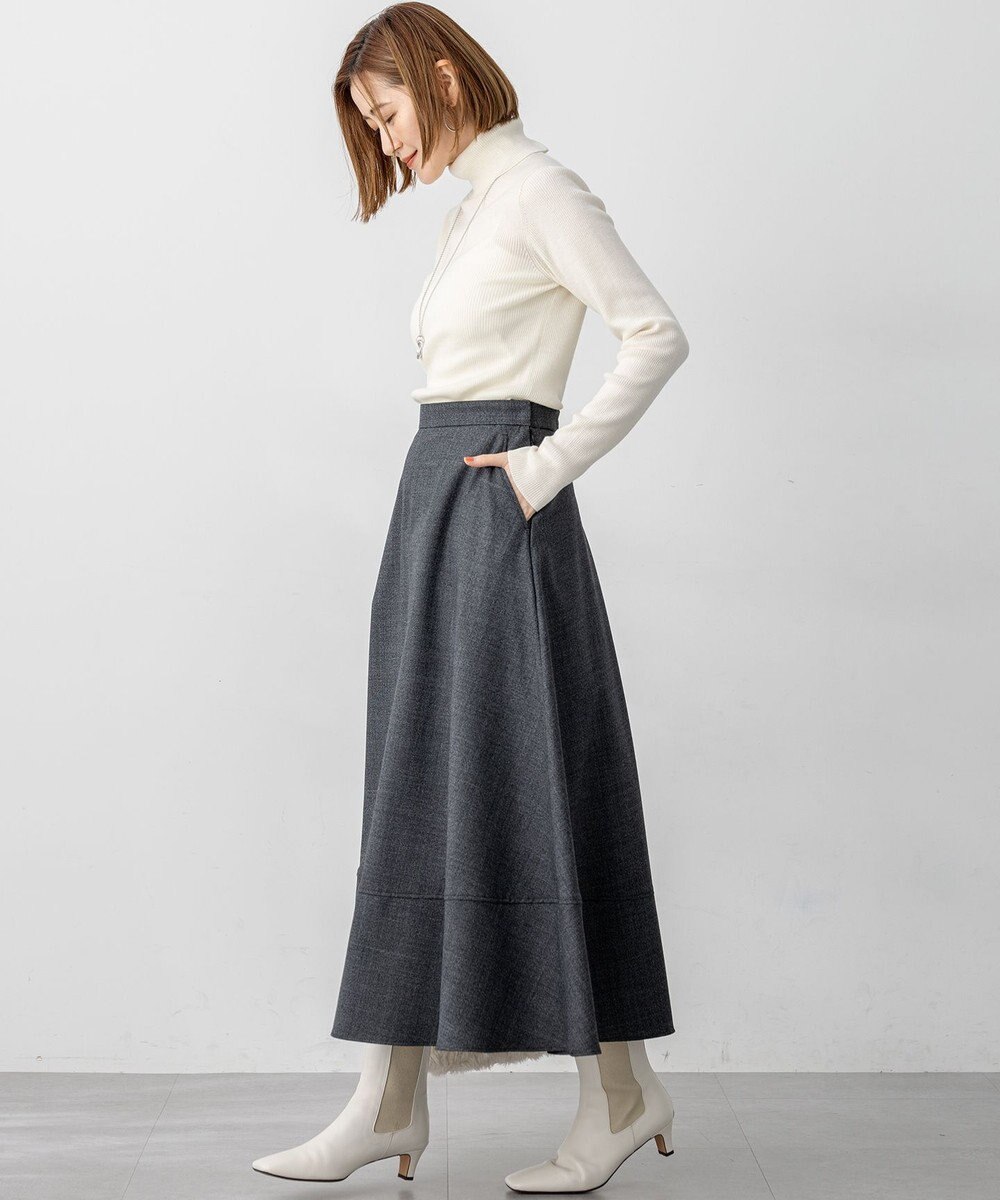 23区 S 【滝沢眞規子さん着用/WEB限定カラーあり】ウーステッドウール リブタートル ニット 