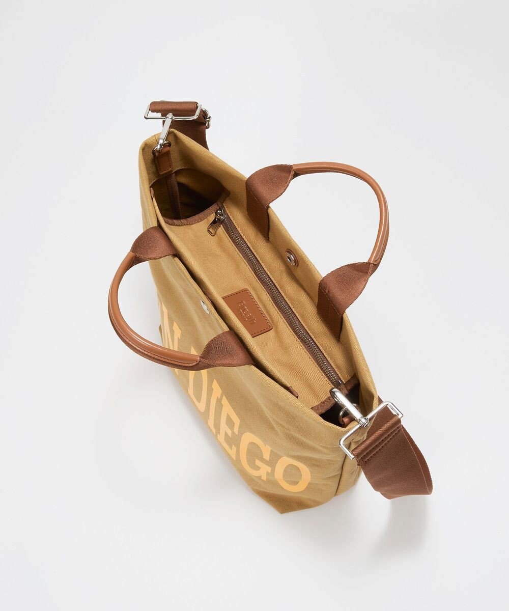 TOPKAPI 【Breath TOPKAPI】シティ プリント キャンバス スクエアトートバッグ / ショルダー付き 