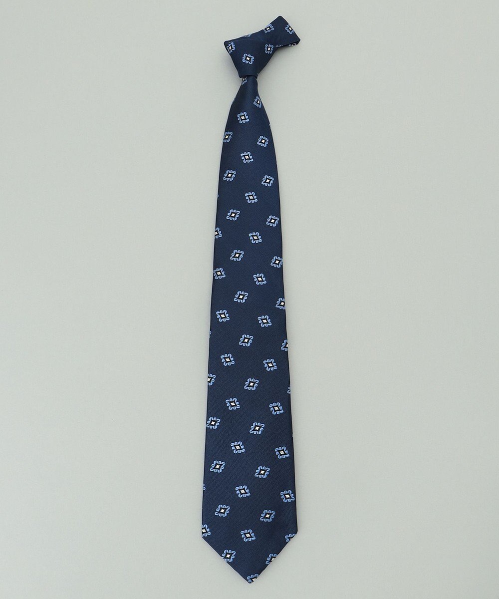 GOTAIRIKU 【日本製】西陣ネクタイ_ネイビー×サックス系 