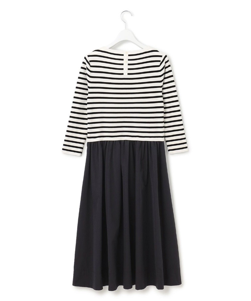 23区 【洗える】ハイカウントライトタフタ ドッキング ワンピース 