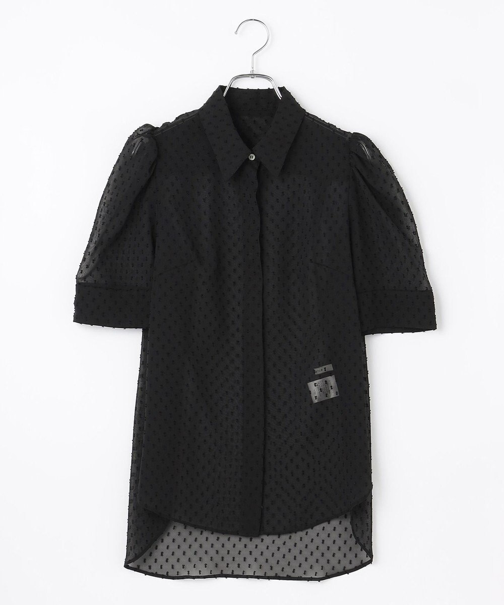 #Newans 【ANSWER for シティライフ】ドットデザインシアーシャツ 