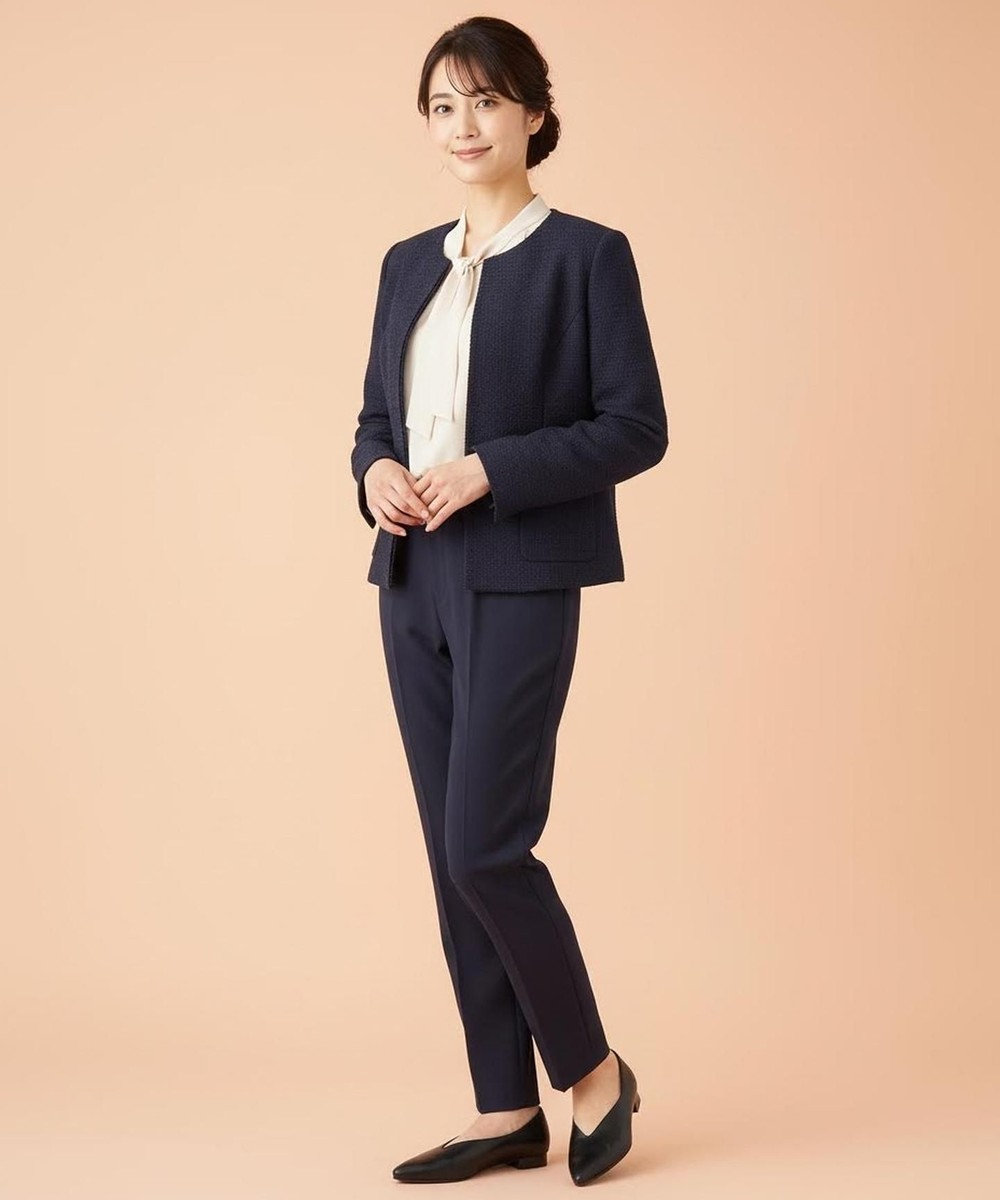 Pointer 日本製 本革 生活防水機能付きVカットパンプス 