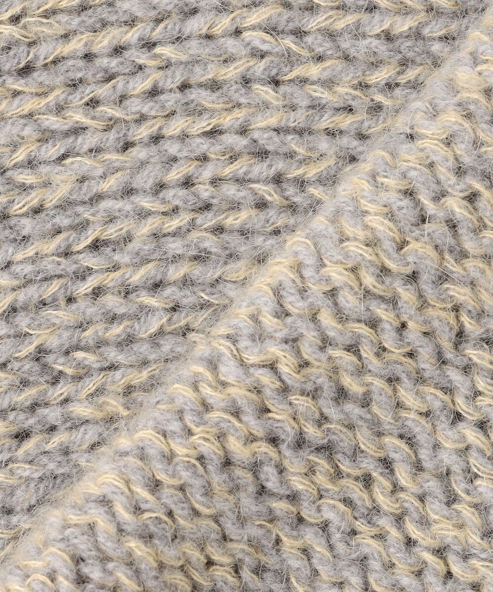 BEIGE， MARANA / モヘア混ミックスドルマンニット 