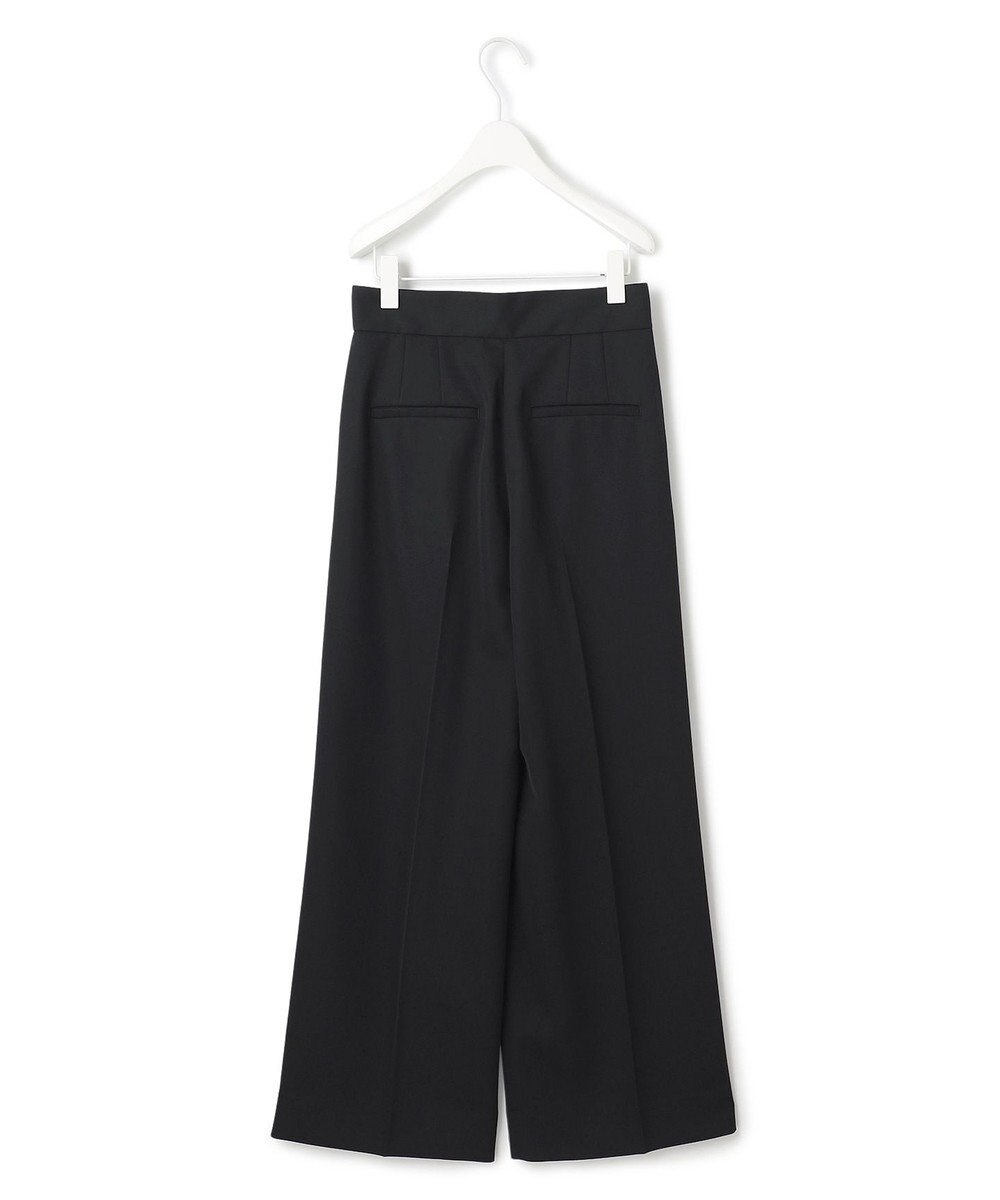 ICB 【洗える】シルフィルダブルクロス ワイドパンツ 