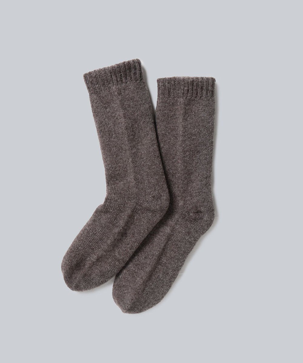 WHITE MAILS 【UNISEX】WOOL PAPER DOUBLE KNIT ルームソックス 
