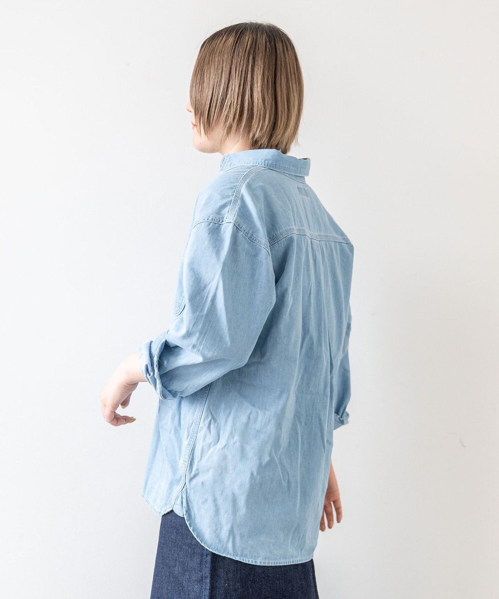 caqu work shirts ゆったりシルエットなワークシャツ 