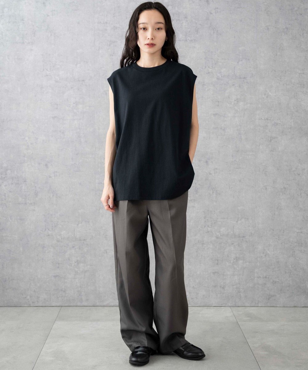 WEGO 【5色3サイズ展開/ユニセックス着用ITEM/洗える/綿100%】スリーブレスコットンT 