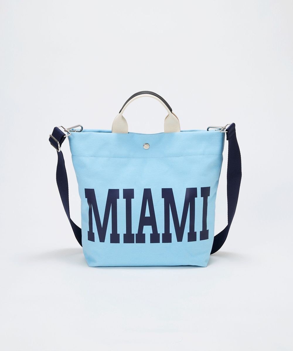 TOPKAPI 【Breath TOPKAPI】シティ プリント キャンバス スクエアトートバッグ / ショルダー付き 