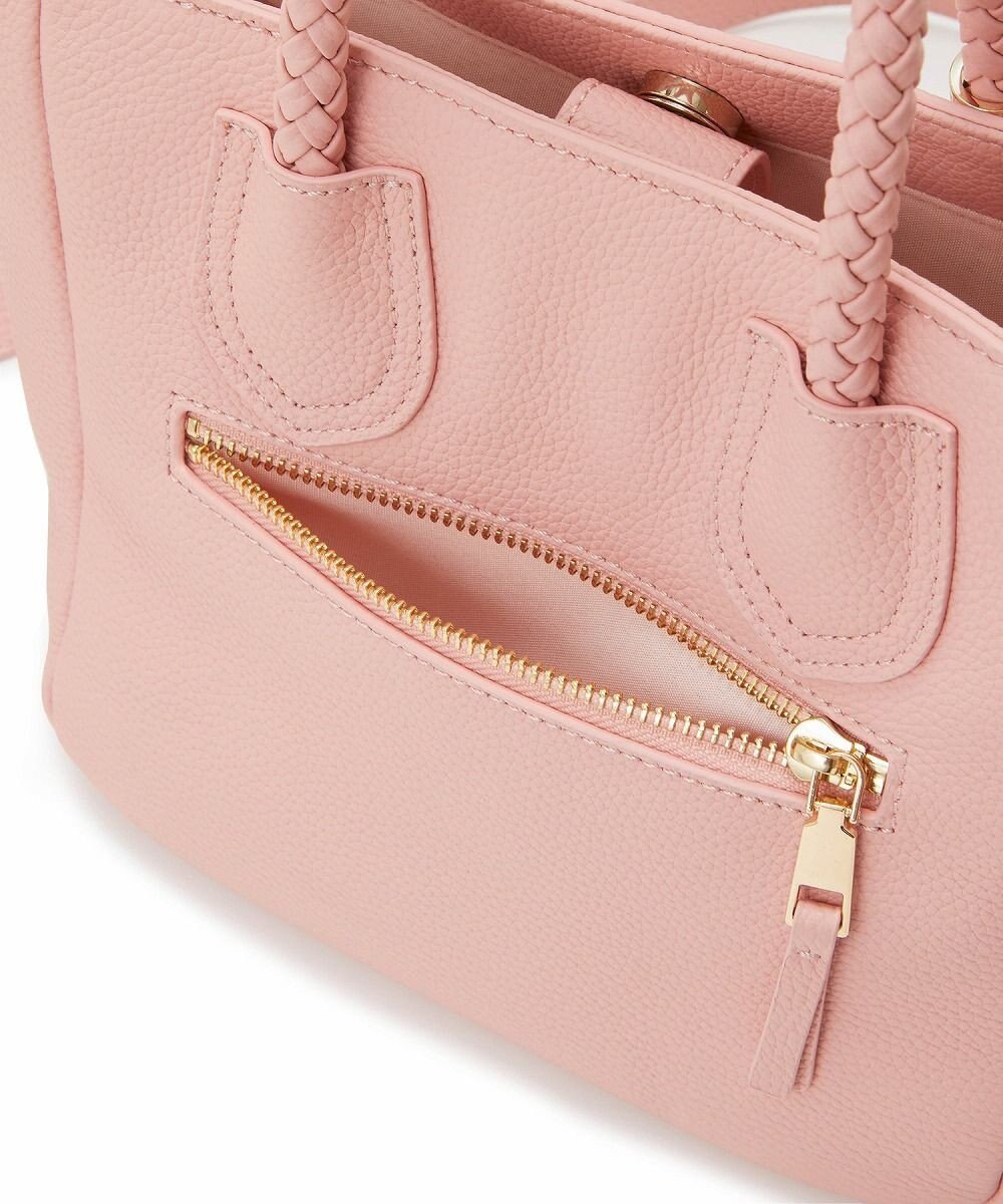 TOPKAPI 【ドラマ着用】【TREASURE TOPKAPI】シュリンクレザー メッシュハンドル ショルダー付き ミニ トート バッグ 