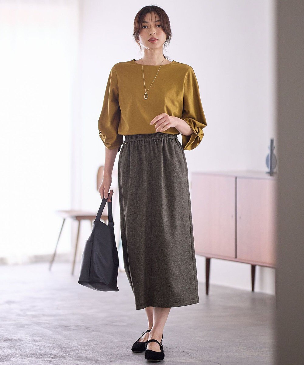 ANY L 【洗濯機可】シルケットスムースタックスリーブプルオーバー 