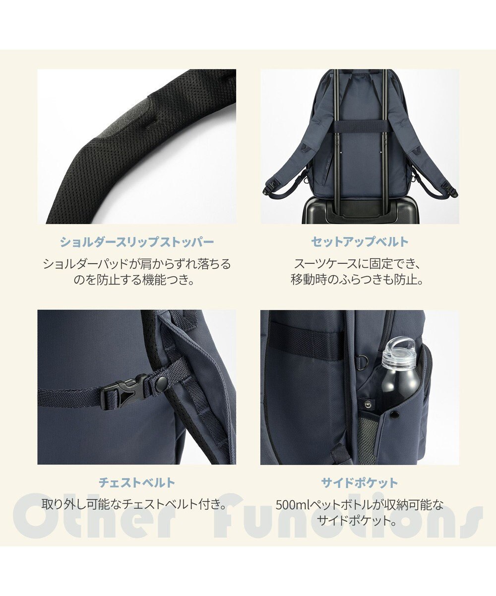 ACE BAGS & LUGGAGE W&.Day/Night ポッケスアプト ラウンドリュック A4サイズ 14.0インチPC収納 20221 ダブルアンドデイナイト 