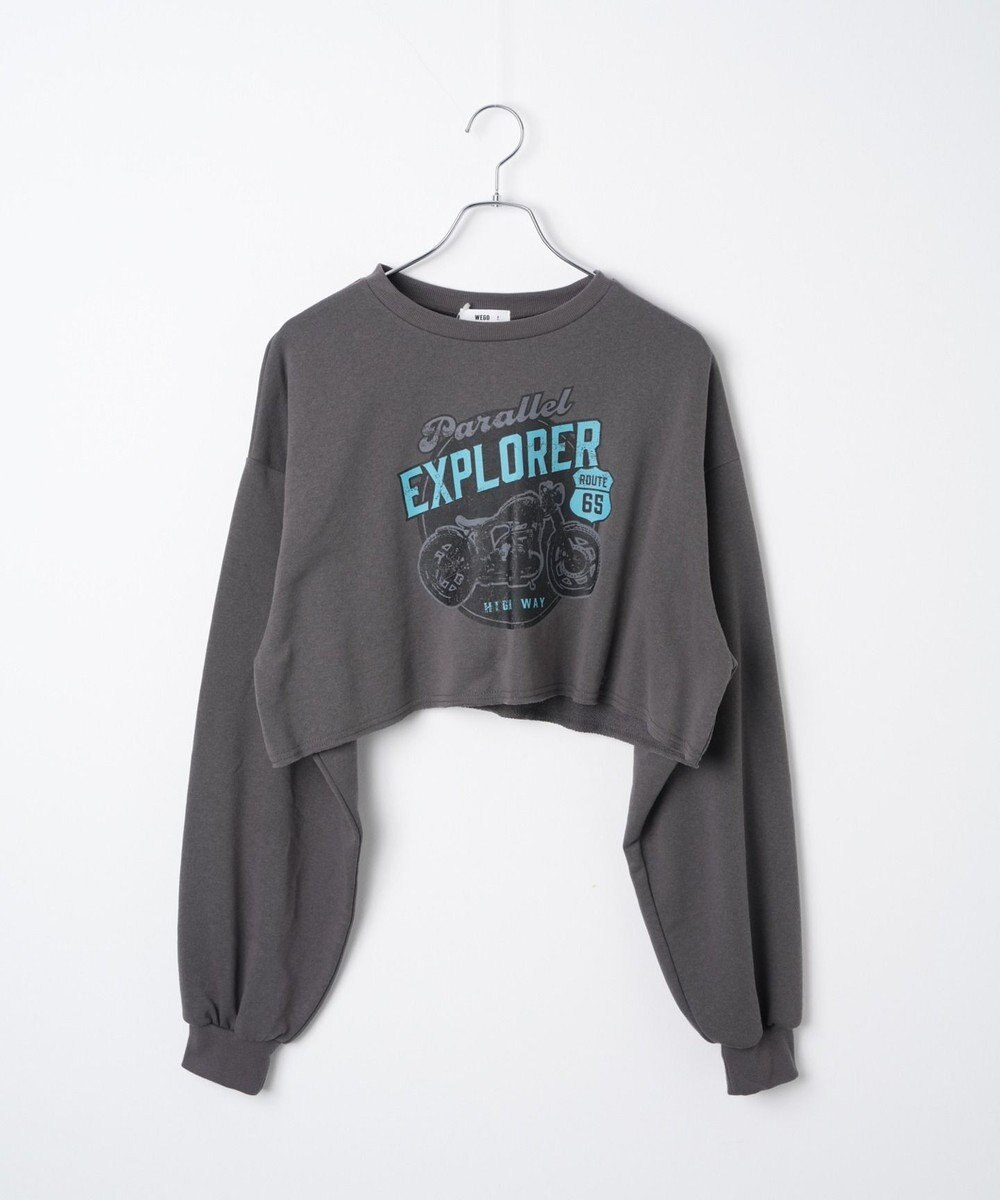 WEGO ヴィンテージライクショートスウェット 