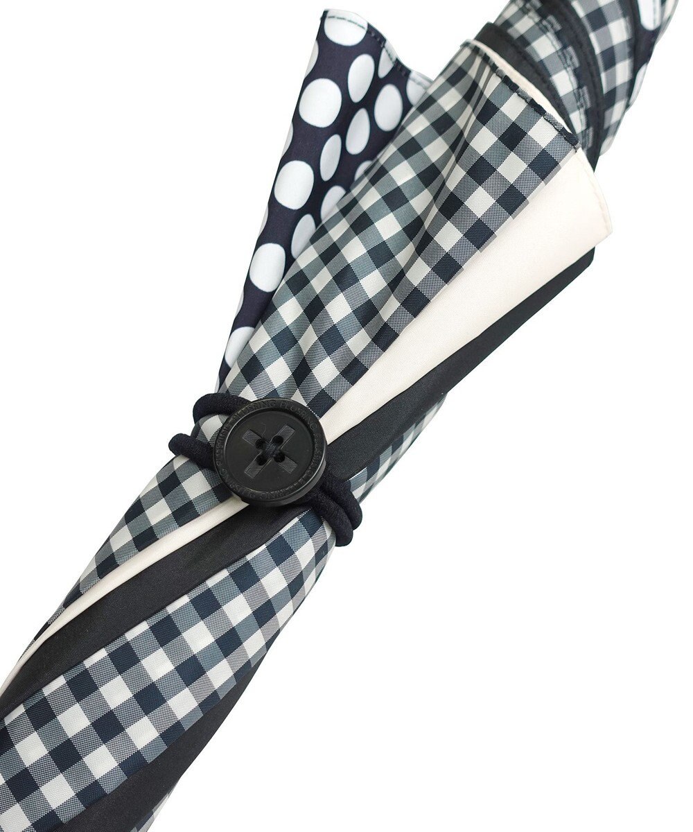 +RING レディース向け プラスリング 長傘60cm BLK/GNG T1290 