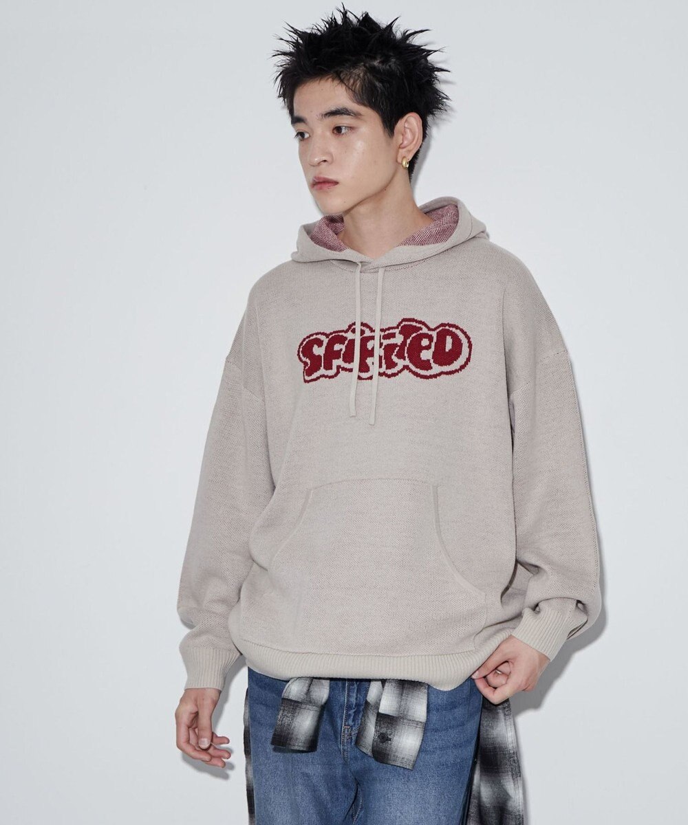 WEGO 【ユニセックス着用ITEM】ジャガードグラフィックパーカー 