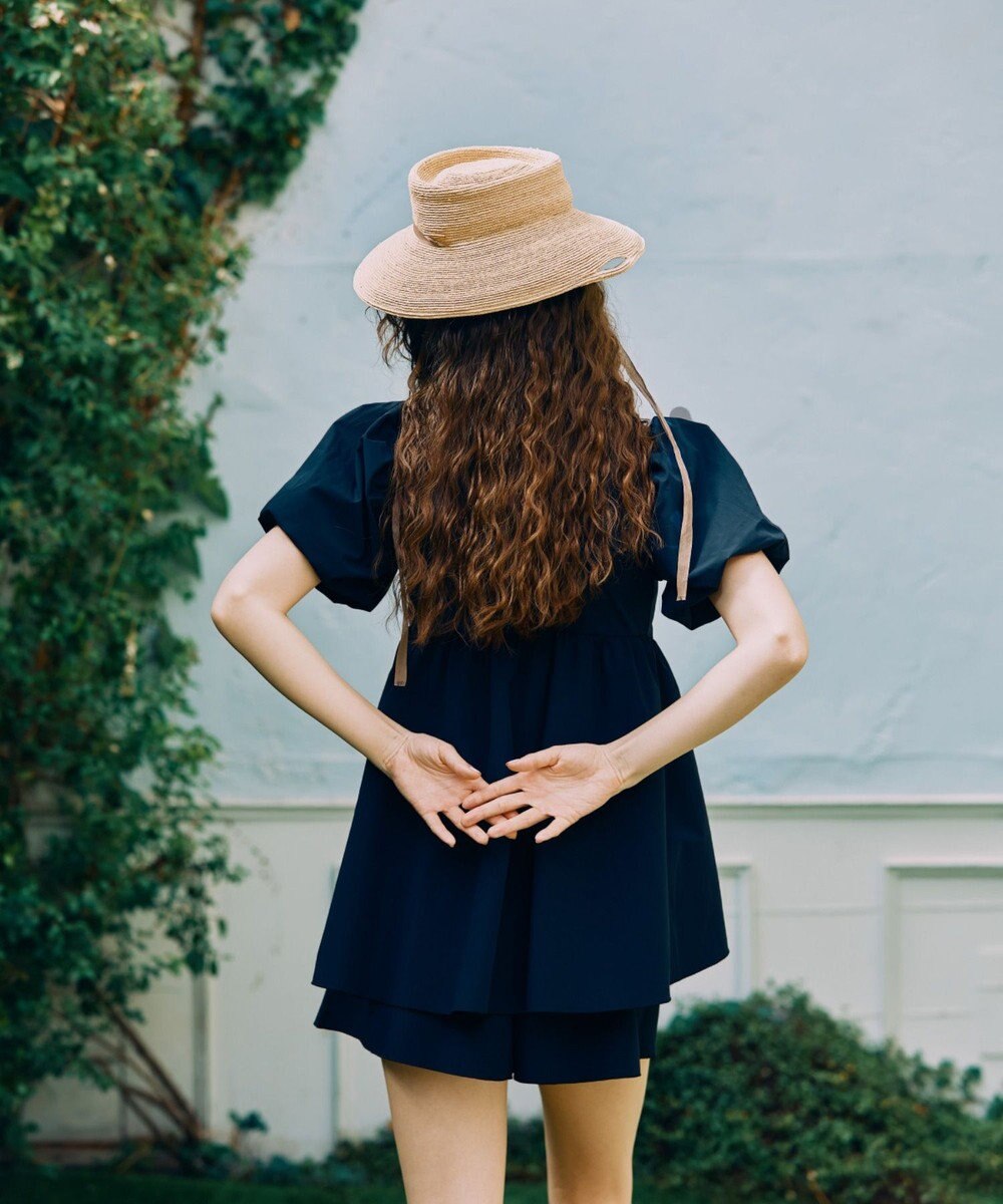 San-ai Resort（三愛水着楽園） 【UPF50＋】　パフスリーブキュロット3点セット　9M・11L　【San-ai Resort（サンアイリゾート）】 