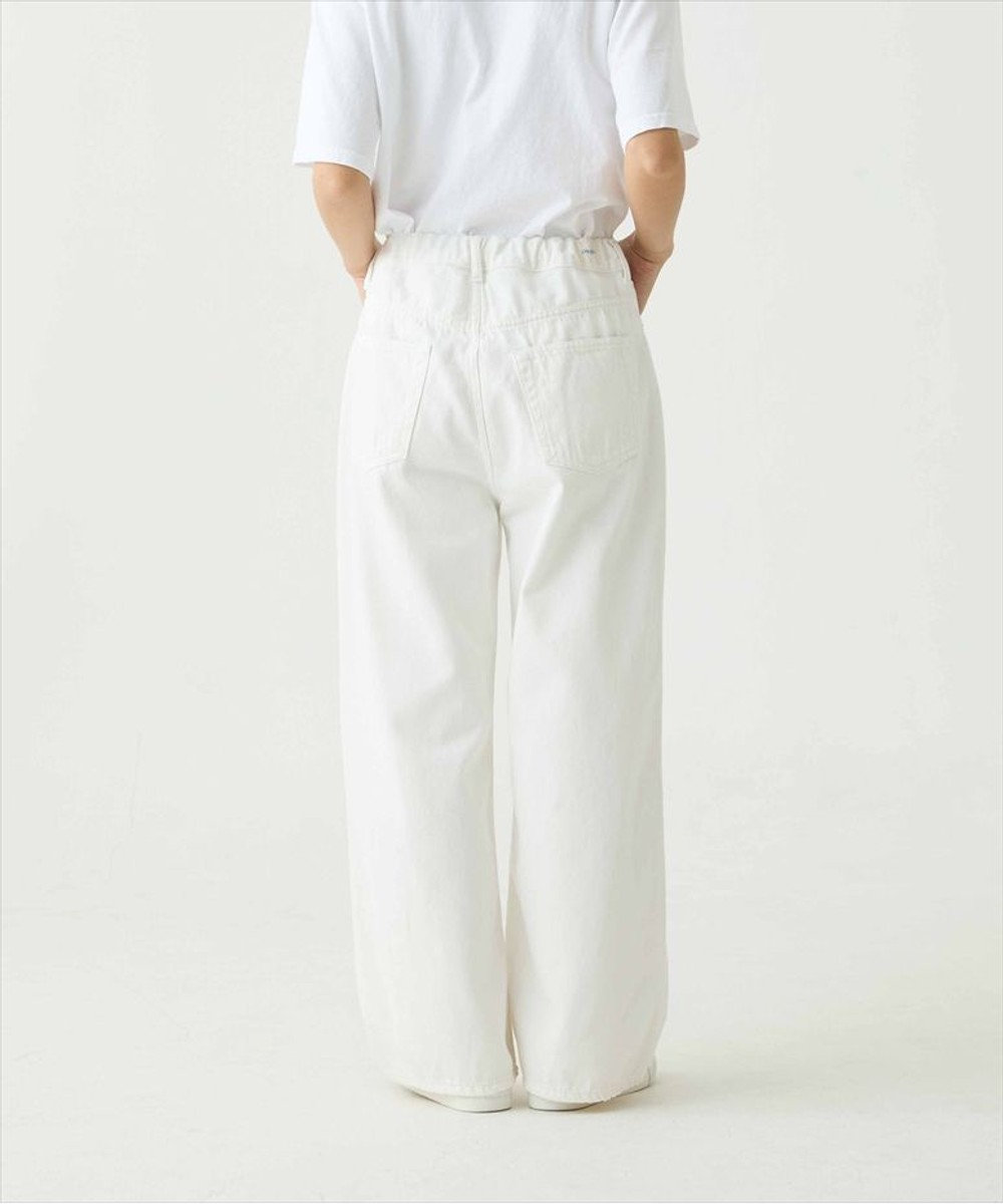 caqu Linen sagging wide pants ワイドシルエットリネンデニム 