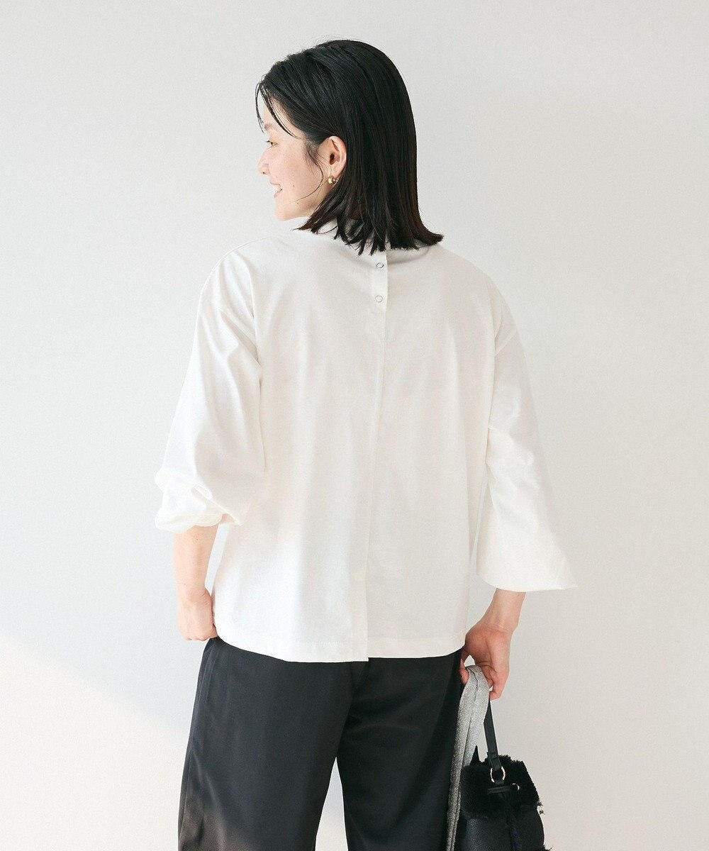 CRAFT STANDARD BOUTIQUE モックネックリングドット長袖プルオーバー 