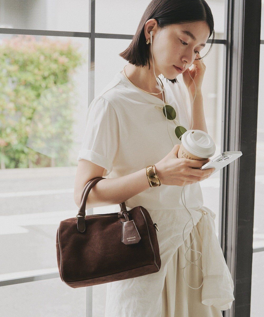 russet スエード2WAYミニボストンバッグ(CE-1570-WEB) 