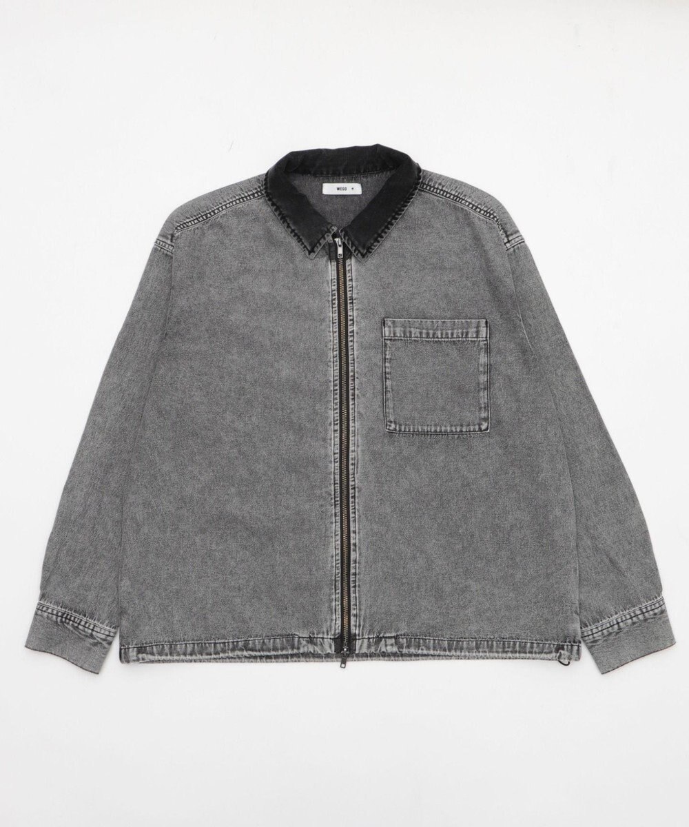 WEGO 【ユニセックス着用ITEM】デニムシャツジャケット 