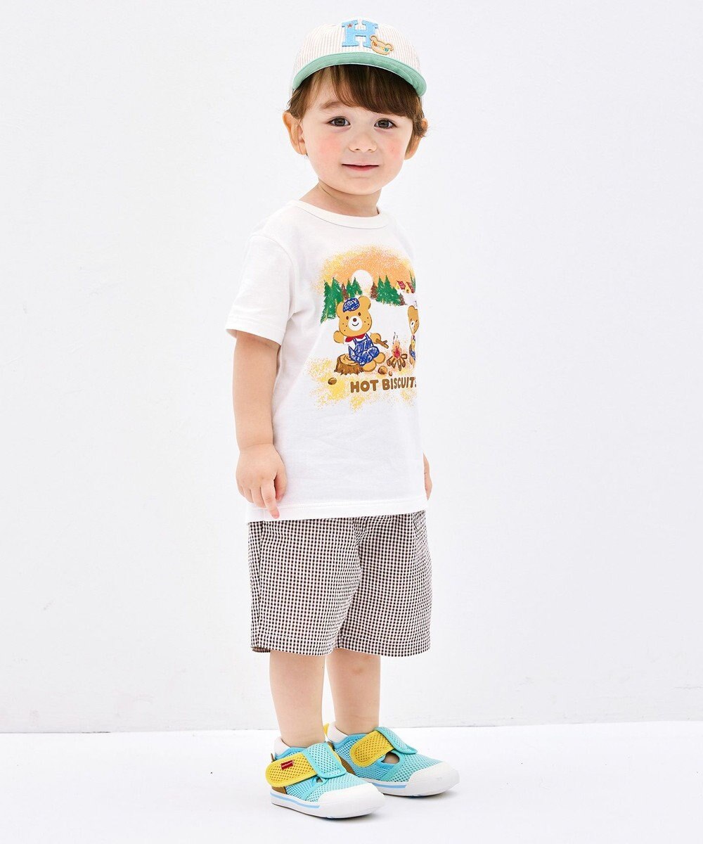 MIKI HOUSE HOT BISCUITS 【家族でおそろい】【80-120cm】アウトドアデザイン 半袖Tシャツ 