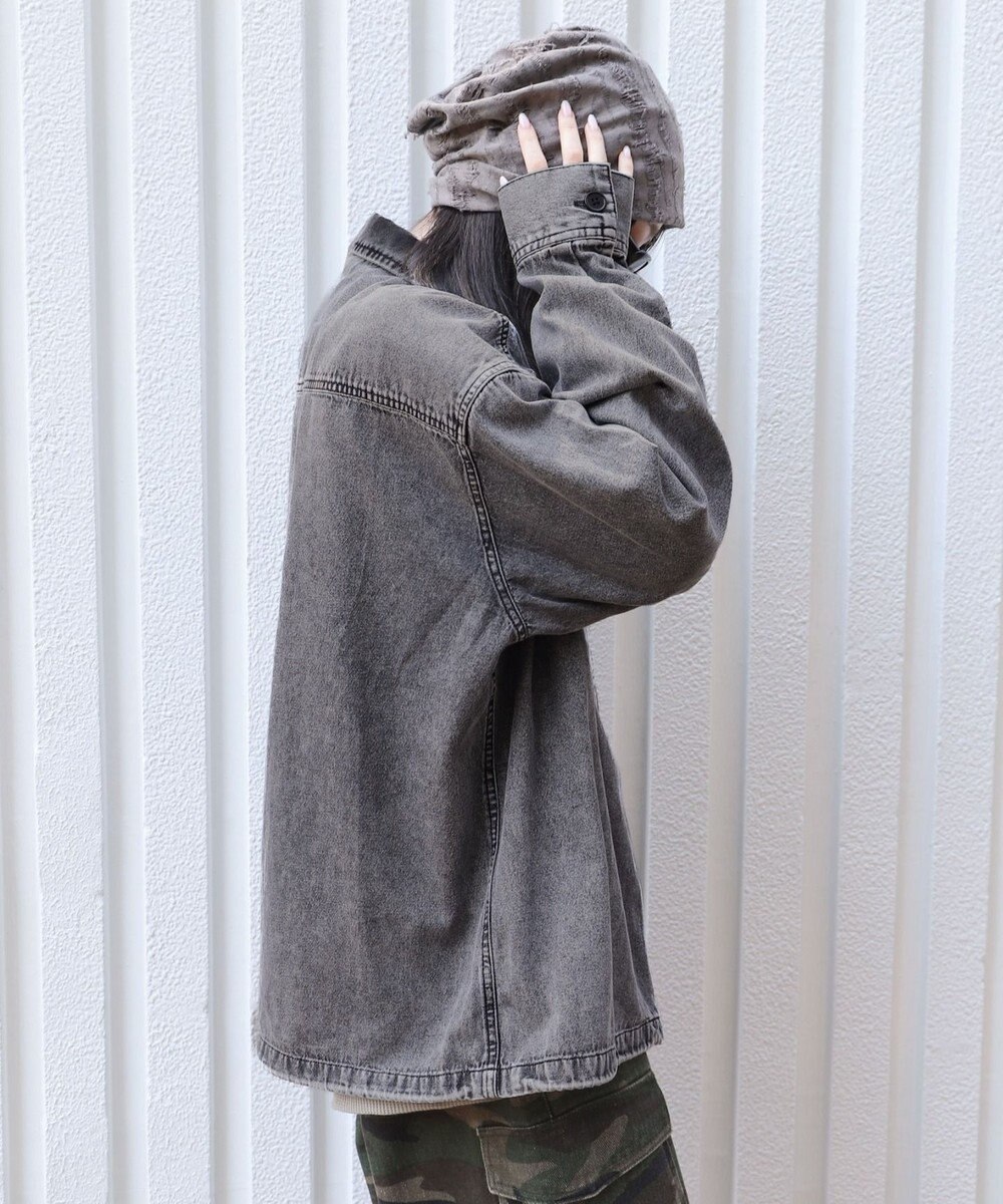 WEGO 【ユニセックス着用ITEM】デニムシャツジャケット 
