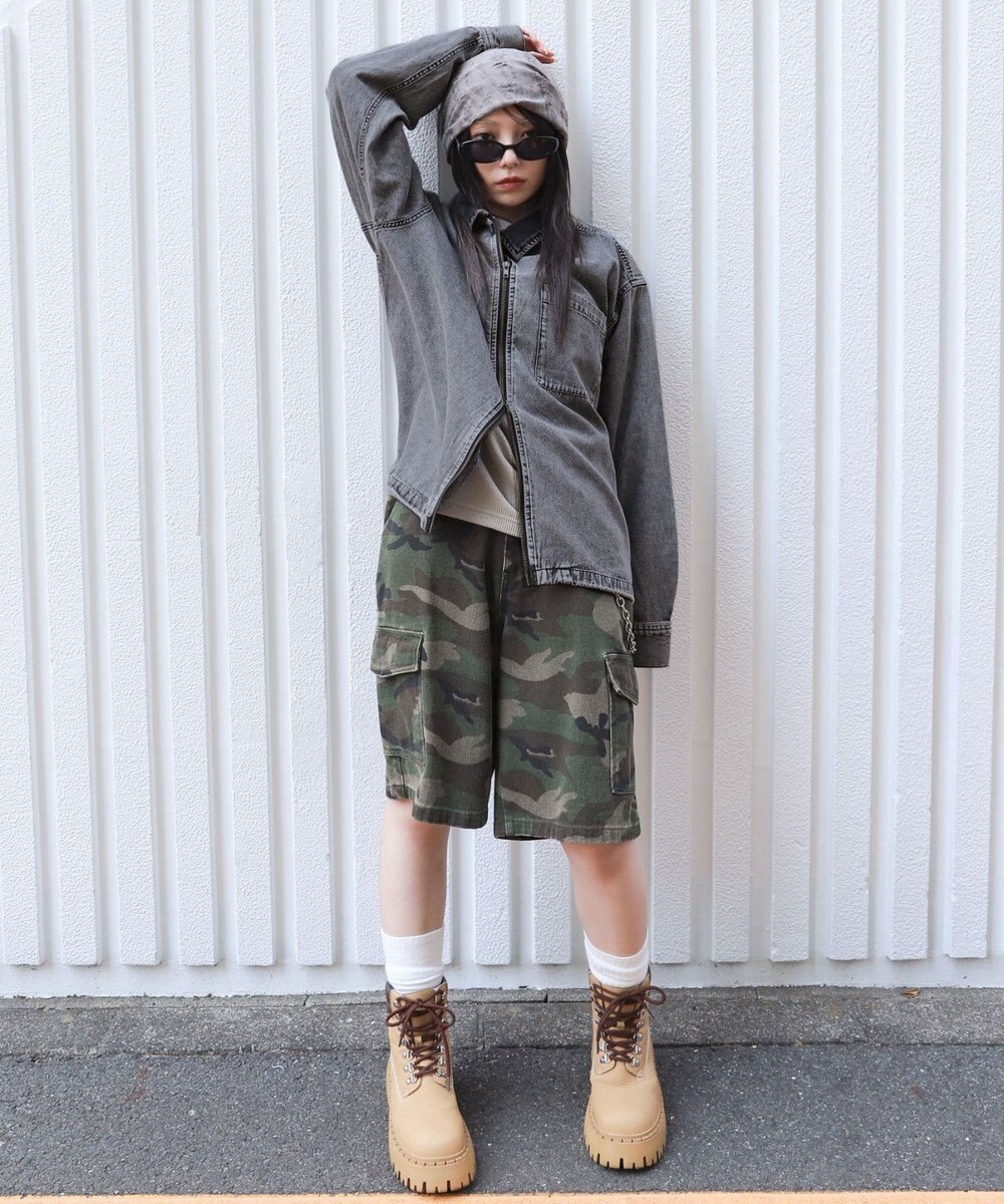 WEGO 【ユニセックス着用ITEM】デニムシャツジャケット 