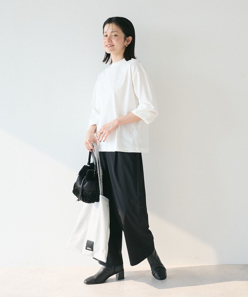 CRAFT STANDARD BOUTIQUE モックネックリングドット長袖プルオーバー 