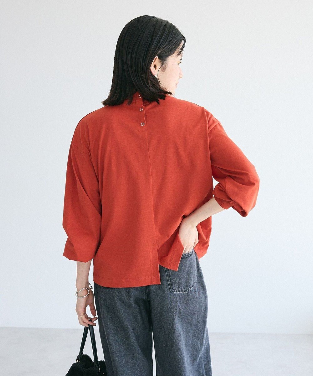 CRAFT STANDARD BOUTIQUE モックネックリングドット長袖プルオーバー 