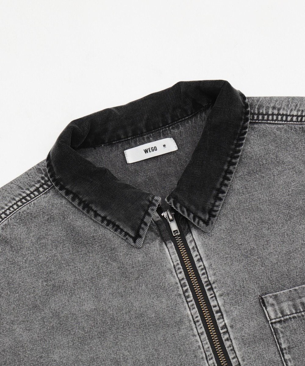 WEGO 【ユニセックス着用ITEM】デニムシャツジャケット 