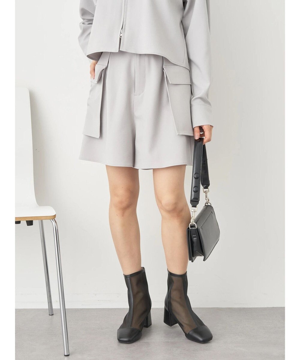 earth music&ecology デザインポケットショートパンツ 