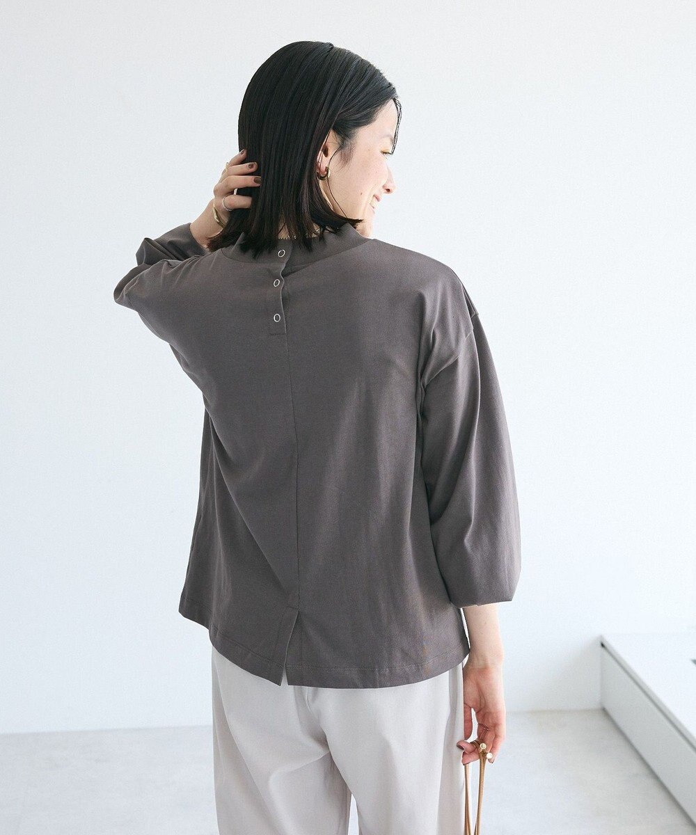 CRAFT STANDARD BOUTIQUE モックネックリングドット長袖プルオーバー 