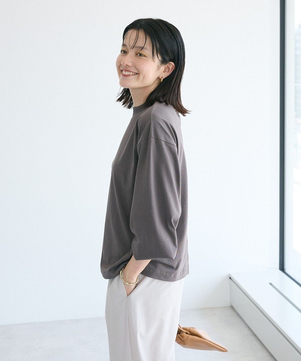 CRAFT STANDARD BOUTIQUE モックネックリングドット長袖プルオーバー 