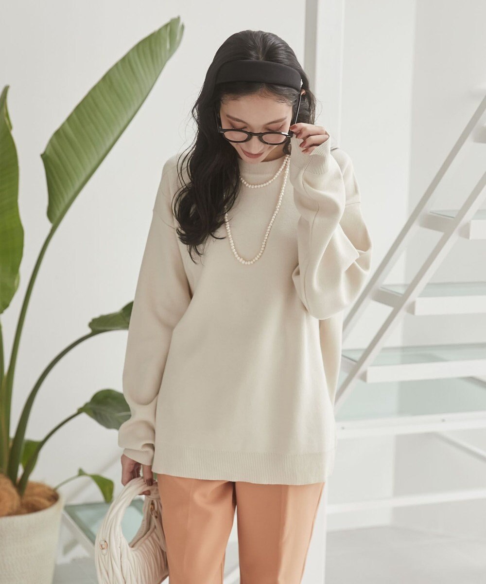 WEGO 【ユニセックス着用ITEM/MLサイズ展開】ミラノリブクルーネックプルオーバー 