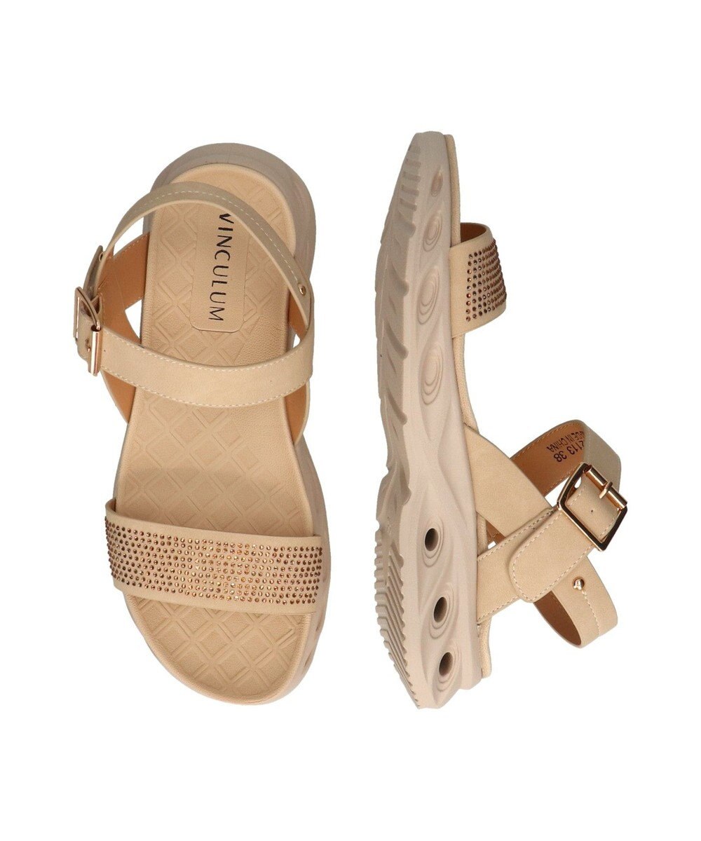 Bridget Birkin 【VINCULUM】ラインストーンフレックスソールサンダル 